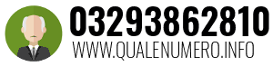 Numero di telefono 03293862810 03293862810