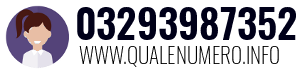 Numero di telefono 03293987352 03293987352