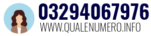 Numero di telefono 03294067976 03294067976