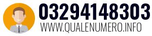 Numero di telefono 03294148303 03294148303