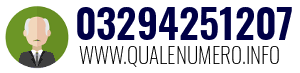 Numero di telefono 03294251207 03294251207