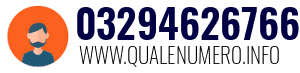 Numero di telefono 03294626766 03294626766