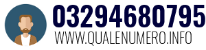 Numero di telefono 03294680795 03294680795