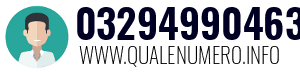 Numero di telefono 03294990463 03294990463
