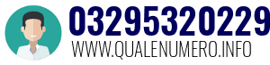 Numero di telefono 03295320229 03295320229