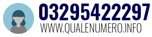 Numero di telefono 03295422297 03295422297