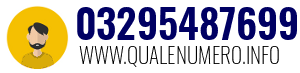 Numero di telefono 03295487699 03295487699