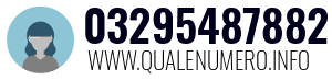 Numero di telefono 03295487882 03295487882