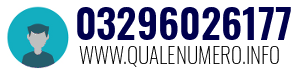 Numero di telefono 03296026177 03296026177