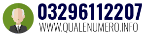 Numero di telefono 03296112207 03296112207