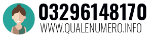 Numero di telefono 03296148170 03296148170