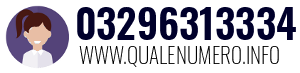 Numero di telefono 03296313334 03296313334