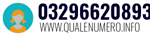 Numero di telefono 03296620893 03296620893