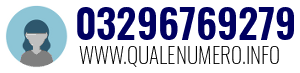 Numero di telefono 03296769279 03296769279