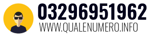 Numero di telefono 03296951962 03296951962