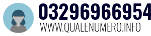 Numero di telefono 03296966954 03296966954