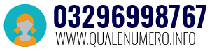 Numero di telefono 03296998767 03296998767