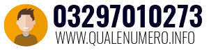 Numero di telefono 03297010273 03297010273