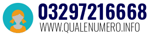 Numero di telefono 03297216668 03297216668