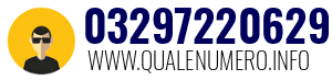 Numero di telefono 03297220629 03297220629