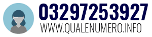 Numero di telefono 03297253927 03297253927