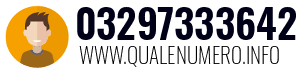 Numero di telefono 03297333642 03297333642