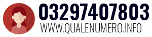 Numero di telefono 03297407803 03297407803