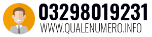 Numero di telefono 03298019231 03298019231