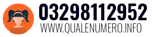 Numero di telefono 03298112952 03298112952