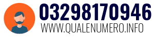Numero di telefono 03298170946 03298170946