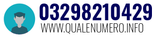 Numero di telefono 03298210429 03298210429