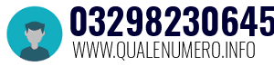 Numero di telefono 03298230645 03298230645