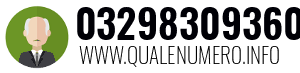 Numero di telefono 03298309360 03298309360