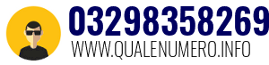 Numero di telefono 03298358269 03298358269