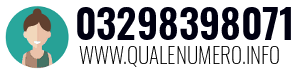 Numero di telefono 03298398071 03298398071