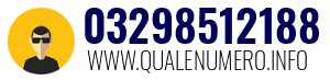 Numero di telefono 03298512188 03298512188