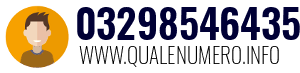 Numero di telefono 03298546435 03298546435