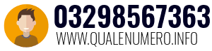 Numero di telefono 03298567363 03298567363