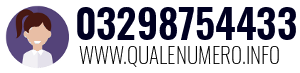 Numero di telefono 03298754433 03298754433