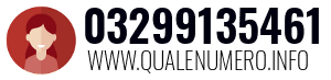 Numero di telefono 03299135461 03299135461