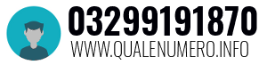 Numero di telefono 03299191870 03299191870