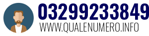 Numero di telefono 03299233849 03299233849