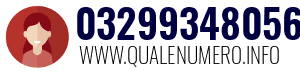 Numero di telefono 03299348056 03299348056