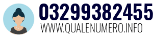 Numero di telefono 03299382455 03299382455