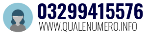 Numero di telefono 03299415576 03299415576