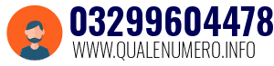 Numero di telefono 03299604478 03299604478
