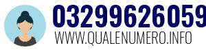 Numero di telefono 03299626059 03299626059