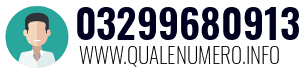 Numero di telefono 03299680913 03299680913