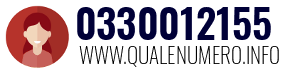 Numero di telefono 0330012155 0330012155