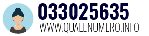 Numero di telefono 033025635 033025635